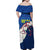 Indigenous Regions of Panama Guna Yala Family Matching Off Shoulder Maxi Dress and Hawaiian Shirt with Regional Map Lobster Graphic and Coral Pattern 1938 - Wonder Print Shop