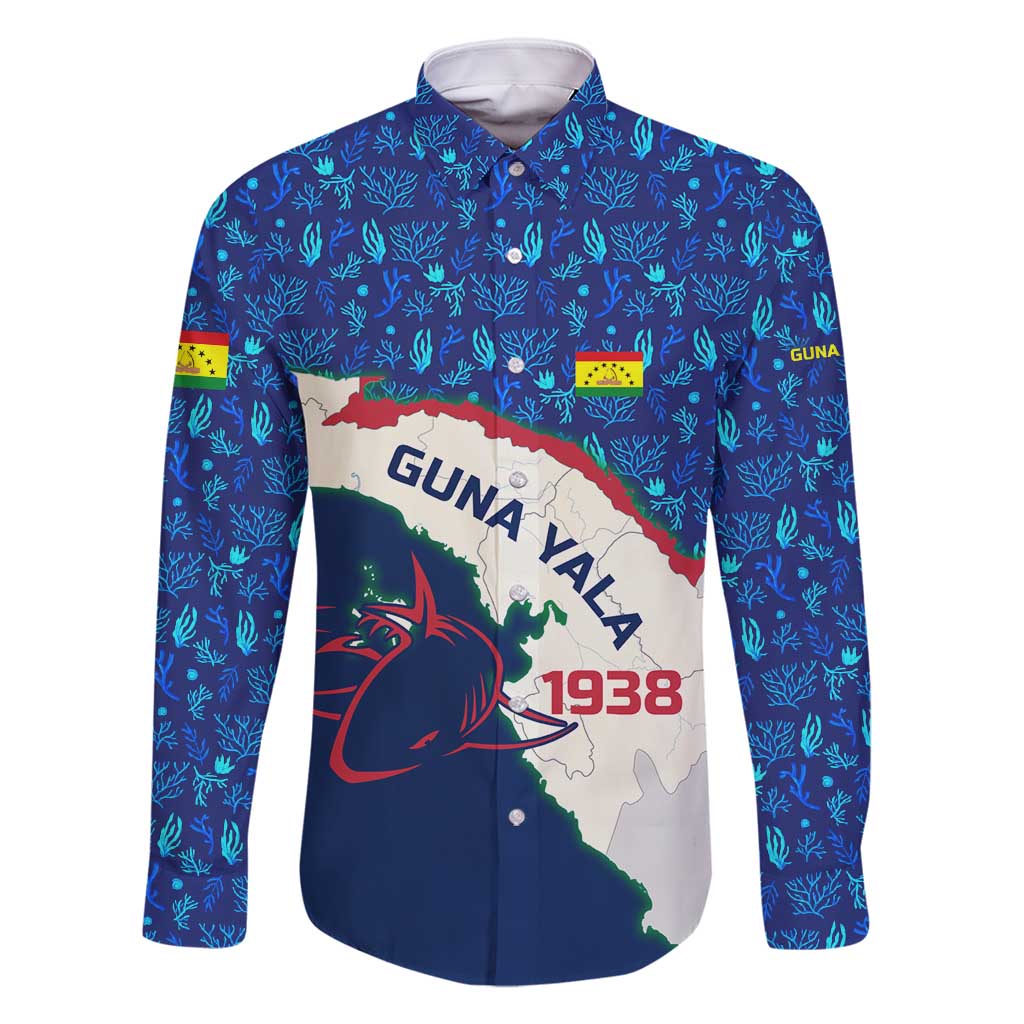 Indigenous Regions of Panama Guna Yala Family Matching Off Shoulder Short Dress and Hawaiian Shirt with Regional Map Lobster Graphic and Coral Pattern 1938 - Wonder Print Shop