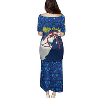 Indigenous Regions of Panama Guna Yala Family Matching Puletasi and Hawaiian Shirt with Regional Map Lobster Graphic and Coral Pattern 1938 - Wonder Print Shop