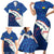 Indigenous Regions of Panama Guna Yala Family Matching Short Sleeve Bodycon Dress and Hawaiian Shirt with Regional Map Lobster Graphic and Coral Pattern 1938 - Wonder Print Shop