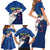 Indigenous Regions of Panama Guna Yala Family Matching Short Sleeve Bodycon Dress and Hawaiian Shirt with Regional Map Lobster Graphic and Coral Pattern 1938 - Wonder Print Shop