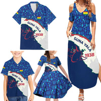 Indigenous Regions of Panama Guna Yala Family Matching Summer Maxi Dress and Hawaiian Shirt with Regional Map Lobster Graphic and Coral Pattern 1938 - Wonder Print Shop