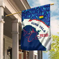 Indigenous Regions of Panama Guna Yala Garden Flag with Regional Map Lobster Graphic and Coral Pattern 1938 - Wonder Print Shop