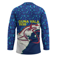 Indigenous Regions of Panama Guna Yala Hockey Jersey with Regional Map Lobster Graphic and Coral Pattern 1938 - Wonder Print Shop