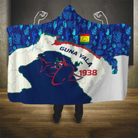 Indigenous Regions of Panama Guna Yala Hooded Blanket with Regional Map Lobster Graphic and Coral Pattern 1938 - Wonder Print Shop