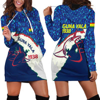 Indigenous Regions of Panama Guna Yala Hoodie Dress with Regional Map Lobster Graphic and Coral Pattern 1938 - Wonder Print Shop
