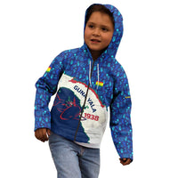 Indigenous Regions of Panama Guna Yala Kid Hoodie with Regional Map Lobster Graphic and Coral Pattern 1938 - Wonder Print Shop