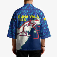 Indigenous Regions of Panama Guna Yala Kimono with Regional Map Lobster Graphic and Coral Pattern 1938 - Wonder Print Shop