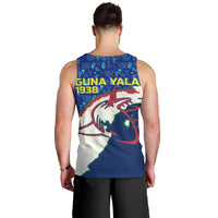 Indigenous Regions of Panama Guna Yala Men Tank Top with Regional Map Lobster Graphic and Coral Pattern 1938 - Wonder Print Shop