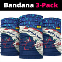 Indigenous Regions of Panama Guna Yala Neck Gaiter with Regional Map Lobster Graphic and Coral Pattern 1938 - Wonder Print Shop