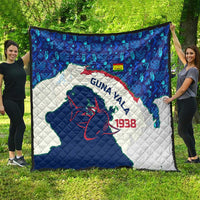 Indigenous Regions of Panama Guna Yala Quilt with Regional Map Lobster Graphic and Coral Pattern 1938 - Wonder Print Shop