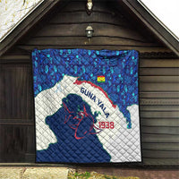 Indigenous Regions of Panama Guna Yala Quilt with Regional Map Lobster Graphic and Coral Pattern 1938 - Wonder Print Shop