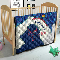 Indigenous Regions of Panama Guna Yala Quilt with Regional Map Lobster Graphic and Coral Pattern 1938 - Wonder Print Shop