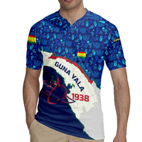 Indigenous Regions of Panama Guna Yala Rugby Jersey with Regional Map Lobster Graphic and Coral Pattern 1938 - Wonder Print Shop