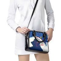 Indigenous Regions of Panama Guna Yala Shoulder Handbag with Regional Map Lobster Graphic and Coral Pattern 1938 - Wonder Print Shop