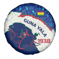 Indigenous Regions of Panama Guna Yala Spare Tire Cover with Regional Map Lobster Graphic and Coral Pattern 1938 - Wonder Print Shop