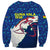 Indigenous Regions of Panama Guna Yala Sweatshirt with Regional Map Lobster Graphic and Coral Pattern 1938 - Wonder Print Shop
