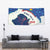 Indigenous Regions of Panama Guna Yala Tapestry with Regional Map Lobster Graphic and Coral Pattern 1938 - Wonder Print Shop