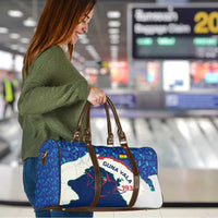 Indigenous Regions of Panama Guna Yala Travel Bag with Regional Map Lobster Graphic and Coral Pattern 1938 - Wonder Print Shop