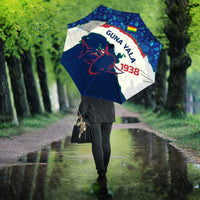 Indigenous Regions of Panama Guna Yala Umbrella with Regional Map Lobster Graphic and Coral Pattern 1938 - Wonder Print Shop