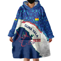 Indigenous Regions of Panama Guna Yala Wearable Blanket Hoodie with Regional Map Lobster Graphic and Coral Pattern 1938 - Wonder Print Shop