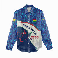 Indigenous Regions of Panama Guna Yala Women Casual Shirt with Regional Map Lobster Graphic and Coral Pattern 1938 - Wonder Print Shop