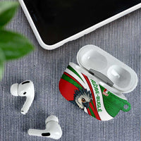 Indigenous Regions of Panama Ngabe-Bugle AirPods Case with Harpy Eagle Graphic and Green Red Tribal Pattern 1997 - Wonder Print Shop