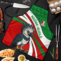 Indigenous Regions of Panama Ngabe-Bugle Apron with Harpy Eagle Graphic and Green Red Tribal Pattern 1997 - Wonder Print Shop