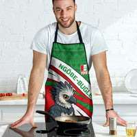 Indigenous Regions of Panama Ngabe-Bugle Apron with Harpy Eagle Graphic and Green Red Tribal Pattern 1997 - Wonder Print Shop