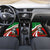 Indigenous Regions of Panama Ngabe-Bugle Car Mats with Harpy Eagle Graphic and Green Red Tribal Pattern 1997 - Wonder Print Shop