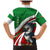 Indigenous Regions of Panama Ngabe-Bugle Family Matching Mermaid Dress and Hawaiian Shirt with Harpy Eagle Graphic and Green Red Tribal Pattern 1997 - Wonder Print Shop