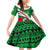 Indigenous Regions of Panama Ngabe-Bugle Family Matching Off Shoulder Short Dress and Hawaiian Shirt with Harpy Eagle Graphic and Green Red Tribal Pattern 1997 - Wonder Print Shop
