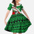 Indigenous Regions of Panama Ngabe-Bugle Family Matching Short Sleeve Bodycon Dress and Hawaiian Shirt with Harpy Eagle Graphic and Green Red Tribal Pattern 1997 - Wonder Print Shop