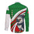 Indigenous Regions of Panama Ngabe-Bugle Family Matching Short Sleeve Bodycon Dress and Hawaiian Shirt with Harpy Eagle Graphic and Green Red Tribal Pattern 1997 - Wonder Print Shop