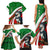 Indigenous Regions of Panama Ngabe-Bugle Family Matching Tank Maxi Dress and Hawaiian Shirt with Harpy Eagle Graphic and Green Red Tribal Pattern 1997 - Wonder Print Shop