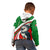 Indigenous Regions of Panama Ngabe-Bugle Kid Hoodie with Harpy Eagle Graphic and Green Red Tribal Pattern 1997 - Wonder Print Shop