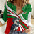 Indigenous Regions of Panama Ngabe-Bugle Women Casual Shirt with Harpy Eagle Graphic and Green Red Tribal Pattern 1997 - Wonder Print Shop