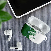 Indigenous Regions of Panama Naso Tjer Di Comarca AirPods Case with Jaguar Graphic and Green White Territory and Life 2020 - Wonder Print Shop