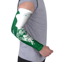 Indigenous Regions of Panama Naso Tjer Di Comarca Arm Sleeves with Jaguar Graphic and Green White Territory and Life 2020 - Wonder Print Shop