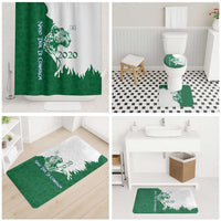 Indigenous Regions of Panama Naso Tjer Di Comarca Bathroom Set with Jaguar Graphic and Green White Territory and Life 2020 - Wonder Print Shop