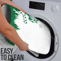 Indigenous Regions of Panama Naso Tjer Di Comarca Bathroom Set with Jaguar Graphic and Green White Territory and Life 2020 - Wonder Print Shop