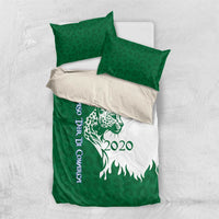 Indigenous Regions of Panama Naso Tjer Di Comarca Bedding Set with Jaguar Graphic and Green White Territory and Life 2020 - Wonder Print Shop