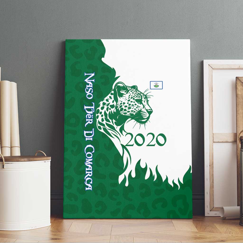 Indigenous Regions of Panama Naso Tjer Di Comarca Canvas Wall Art with Jaguar Graphic and Green White Territory and Life 2020 - Wonder Print Shop