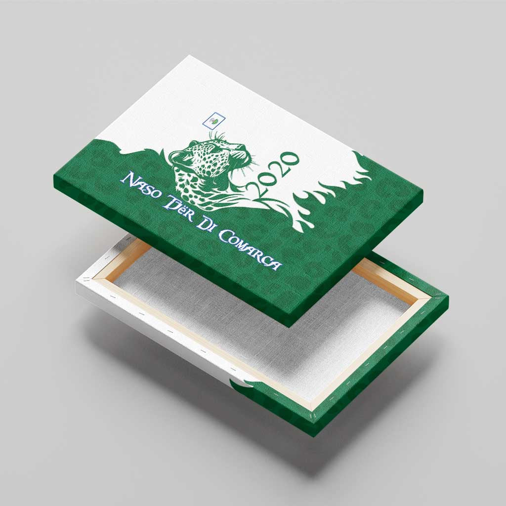 Indigenous Regions of Panama Naso Tjer Di Comarca Canvas Wall Art with Jaguar Graphic and Green White Territory and Life 2020 - Wonder Print Shop