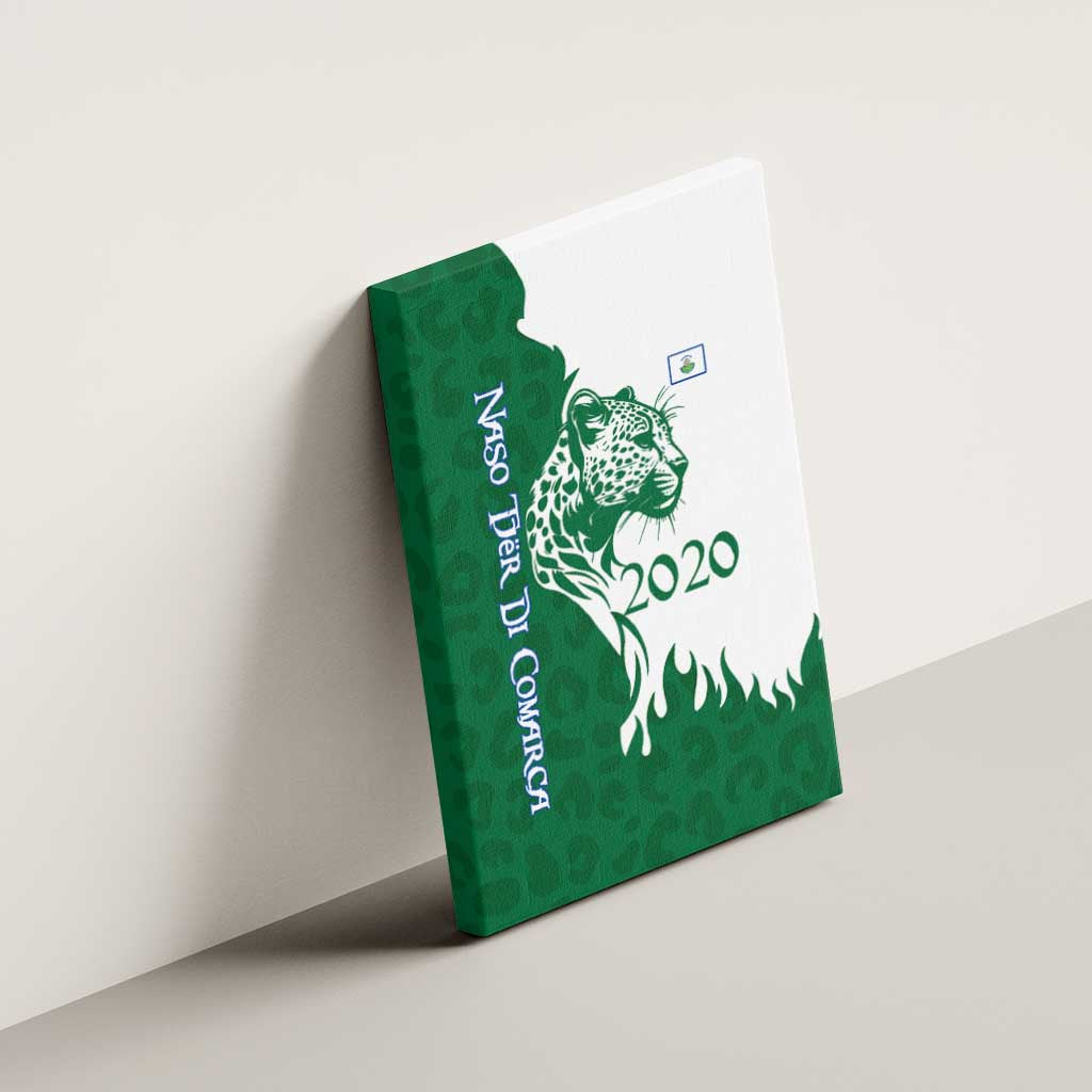 Indigenous Regions of Panama Naso Tjer Di Comarca Canvas Wall Art with Jaguar Graphic and Green White Territory and Life 2020 - Wonder Print Shop