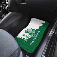 Indigenous Regions of Panama Naso Tjer Di Comarca Car Mats with Jaguar Graphic and Green White Territory and Life 2020 - Wonder Print Shop