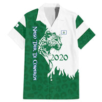 Indigenous Regions of Panama Naso Tjer Di Comarca Family Matching Mermaid Dress and Hawaiian Shirt with Jaguar Graphic and Green White Territory and Life 2020 - Wonder Print Shop