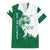 Indigenous Regions of Panama Naso Tjer Di Comarca Family Matching Off The Shoulder Long Sleeve Dress and Hawaiian Shirt with Jaguar Graphic and Green White Territory and Life 2020 - Wonder Print Shop