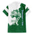 Indigenous Regions of Panama Naso Tjer Di Comarca Family Matching Short Sleeve Bodycon Dress and Hawaiian Shirt with Jaguar Graphic and Green White Territory and Life 2020 - Wonder Print Shop
