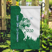 Indigenous Regions of Panama Naso Tjer Di Comarca Garden Flag with Jaguar Graphic and Green White Territory and Life 2020 - Wonder Print Shop